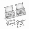 Premium Quality | Studs Earrings | Monalisa Stone | Pink Color |