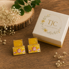 Premium Quality | Studs Earrings | Monalisa Stone | Yellow Color |