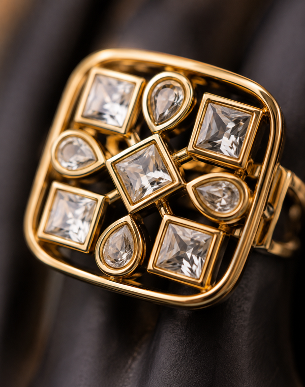 Premium Quality I Moissanite I Cocktail Style I RingI