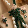 Premium Quality I American Diamond I Necklace Set With Earrings I