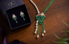 Premium Quality I American Diamond I Necklace Set With Earrings I