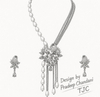 Premium Quality I American Diamond I Necklace Set With Earrings I