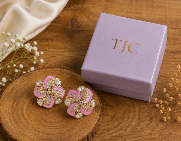Premium Quality | American Diamond | Studs Earrings |