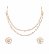Premium Quality | Minimal Style | 2 Layer | Moissanite Set with Studs Earrings |