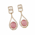 Premium Quality | Monalisa Stone | Earrings | Pink Color |
