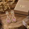 Premium Quality | Monalisa Stone | Earrings | Pink Color |