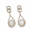 Premium Quality | Monalisa Stone | Earrings | White Color |
