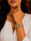 Premium Quality | Doublet Stone | Bangles| Mint Color |