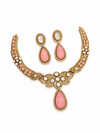 Premium Quality | Doublet Stone | Moissanite Detailing | Choker Sets | Pink Color |