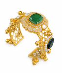 Premium Quality | Doublet Stone | Bangles| Green Color |