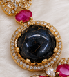 Premium Quality | Monalisa Stone | Earrings| Black Color |