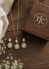 Premium Quality | Moissanite Polki | Chain Pendant Set |