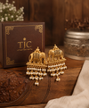 Premium Quality | Elephant Design | Gold Plated | Dangler Earrings |
