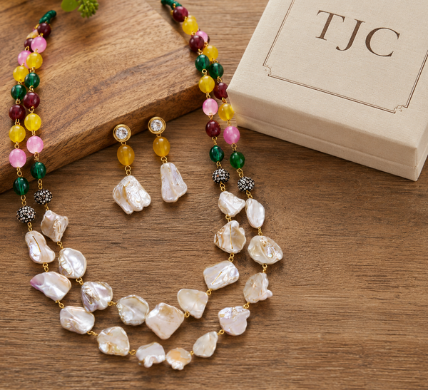 Premium Quality | Layered Mala Set | Multi Color |