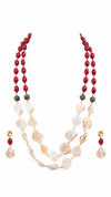 Premium Quality | Layered Mala Set | Red Color |