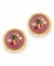Premium Quality | Studs Earrings | Artificial Stone | Pink Color |