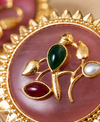 Premium Quality | Studs Earrings | Artificial Stone | Pink Color |