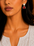 Premium Quality | American Diamond Earrings | Red Color |
