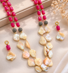 Premium Quality | Layered Mala Set | Hot Pink Color |