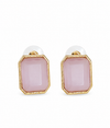 Premium Quality | Monalisa Stone | Studs Earrings | Pink Color |