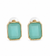 Premium Quality | Monalisa Stone | Studs Earrings | Mint Color |