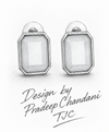 Premium Quality | Monalisa Stone | Studs Earrings | Mint Color |