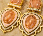 Premium Quality | Sabyasachi Inspired Earrings | Peach Color |