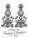 Premium Quality I Silver Plated I Oxidised Earrings IGreen beads I