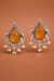 Silver Inspired | Monalisa Glass Stone | Stud Earrings with Pushback|