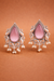 Silver Inspired | Monalisa Glass Stone | Stud Earrings with Pushback|