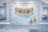 Monalisa Mint Green | American Diamond Choker Necklace Set with Earrings | Elegant Jewelry |