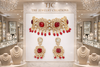 Monalisa Ruby Red | American Diamond Choker Necklace Set with Earrings | Elegant Jewelry |