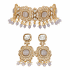Monalisa Ivory Grey| American Diamond Choker Necklace Set with Earrings | Elegant Jewelry |