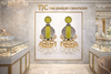 Lemon Quartz Glass | Silver & Gold (Dual) Plated | Silver Replica Oxisidised Earrings |