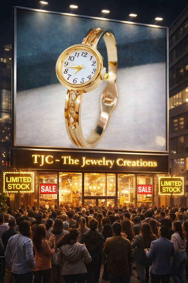 Premium Quality Watch Bracelet in Anti - Tarnish Jewelry & Gold Plated Elegant Watch Bracelet