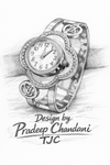 Anti - Tarnish Premium Quality Watch Bracelet with Oval Shape