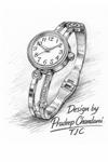 Anti - Tarnish Watch Bracelet with round shape & Premium Quality Royal Anti - Tarnish Jewelry