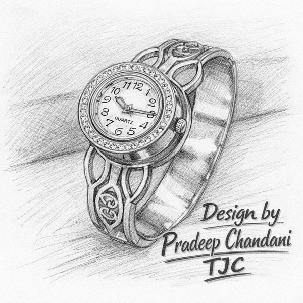 Anti - Tarnish Premium Quality Watch Bracelet in Round Shape