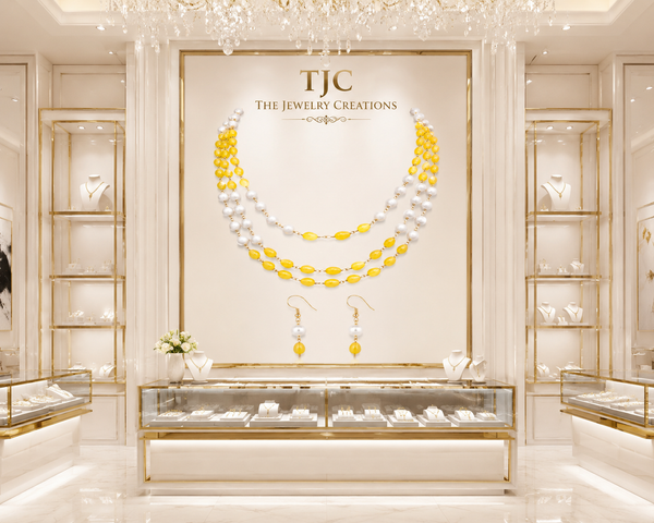 Premium Quality | Triple Layered Mala | Crystal Beads |