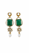 Premium Quality | Emerald Inspired | Dangler Earrings |