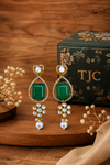 Premium Quality | Emerald Inspired | Dangler Earrings |