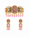Premium Quality | Pink Beaded | Choker Necklace |