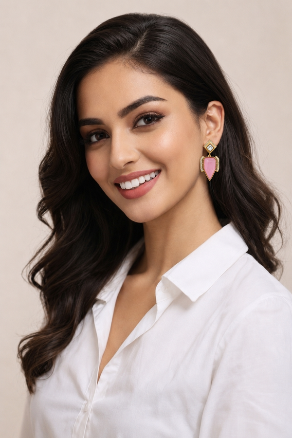 Premium Quality | Doublet Stone | Handmade Earrings |