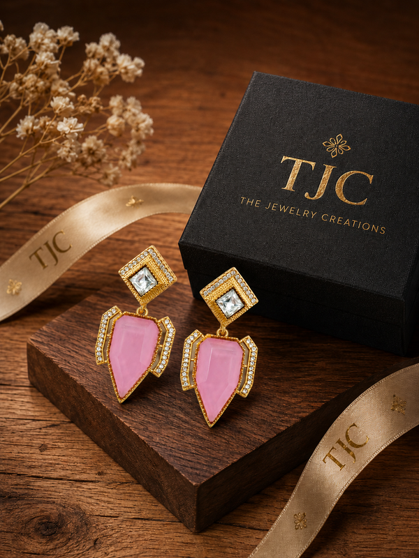 Premium Quality | Doublet Stone | Handmade Earrings |