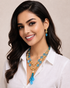 Premium Quality | Kite Shape Glass Beads | 2 Layer Mala |