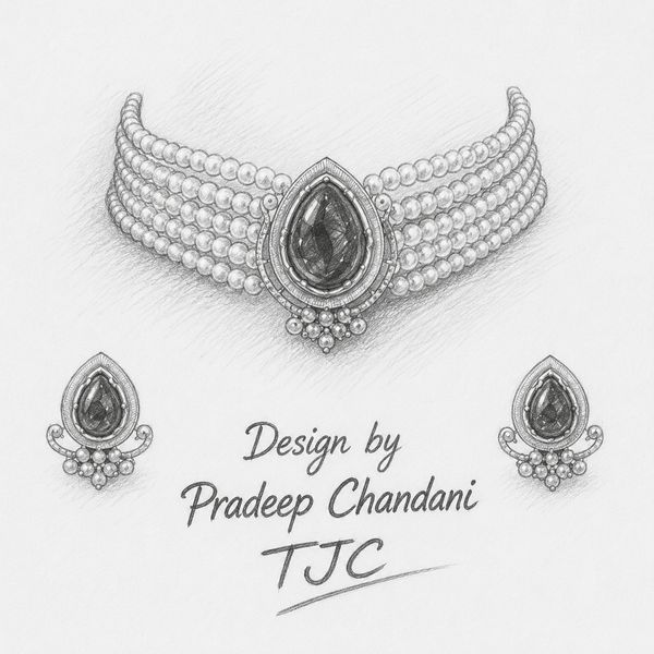 Premium Quality | Natural Stone | Choker Set |