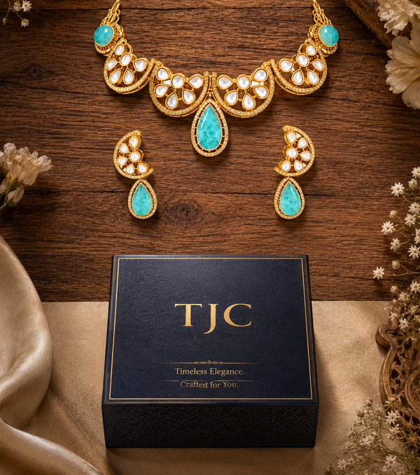 Premium Quality | Doublet Stone | Choker Set | Statement Jewelry |