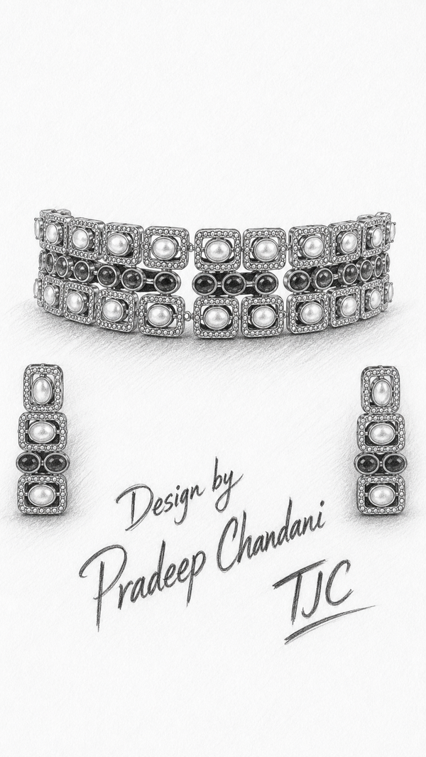 Premium Quality | Choker Set | Hydro Beaded | Elegant Jewelry |