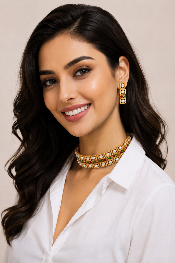 Premium Quality | Choker Set | Hydro Beaded | Elegant Jewelry |