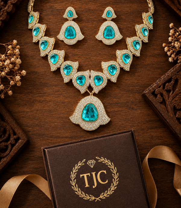 Premium Quality | Multicolor Stone | American Diamond | Jewelry Set |
